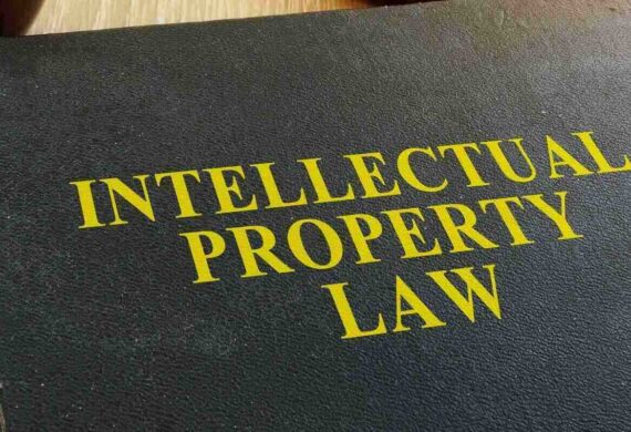 intellectual property law on a desk