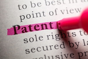 highlighting patent word with pink marker