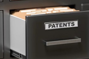 patent files in drawer